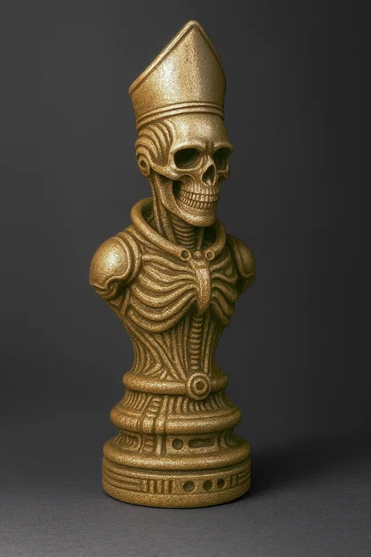 Tượng Giám Mục "Skullset" - Quân Cờ Vua - Image 4