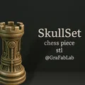 Bộ Quân Mã "Skullset "Rook" - Quân Xe Cờ Vua" - Thumbnail 1