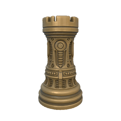 Bộ Quân Mã "Skullset "Rook" - Quân Xe Cờ Vua"