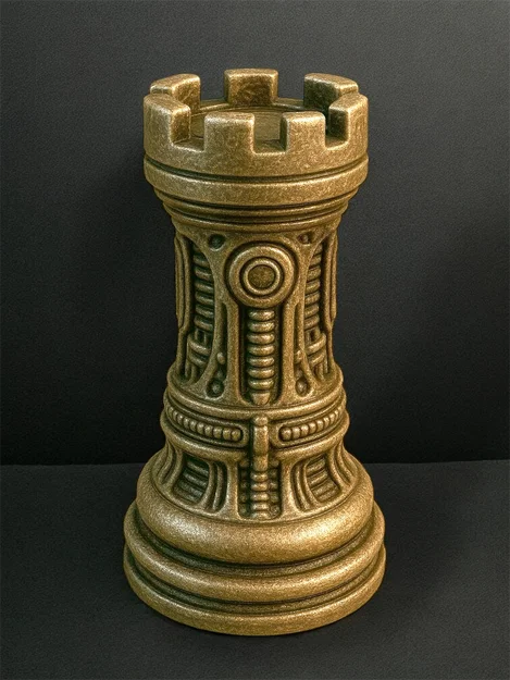 Bộ Quân Mã "Skullset "Rook" - Quân Xe Cờ Vua" - Image 4