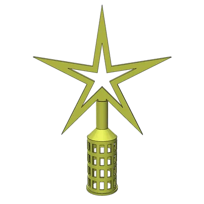 Ngôi Sao Giáng Sinh cho cây thông dễ in nhẹ