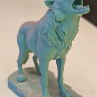 Tượng Chó Sói Xám