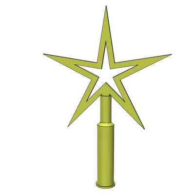 Ngôi Sao Giáng Sinh cho cây thông dễ in nhẹ