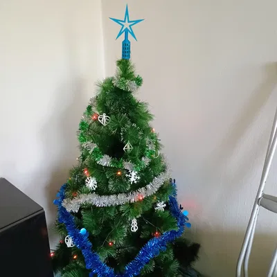 Ngôi Sao Giáng Sinh cho cây thông dễ in nhẹ