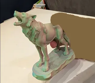 Tượng Chó Sói Xám - Image 4