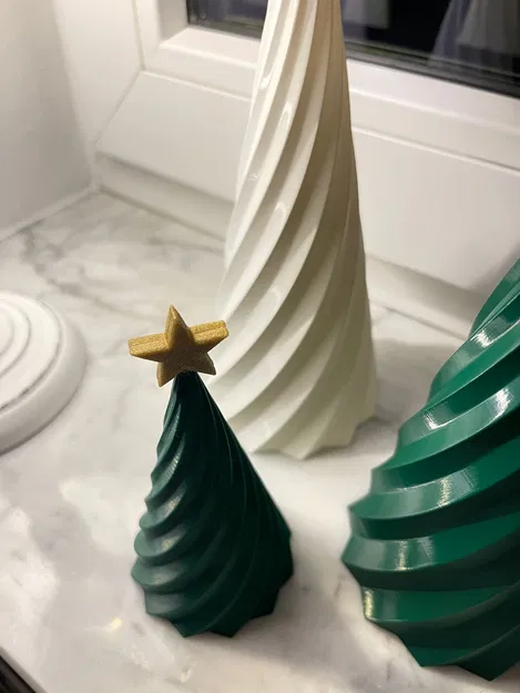 Cây Thông Noel Xoắn Ốc Kèm Sao - Bản In 3D Đẹp Mắt - Image 2