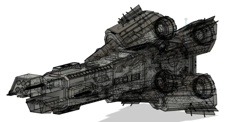 Mô hình Tàu Donnager Đơn Giản từ The Expanse - Image 1