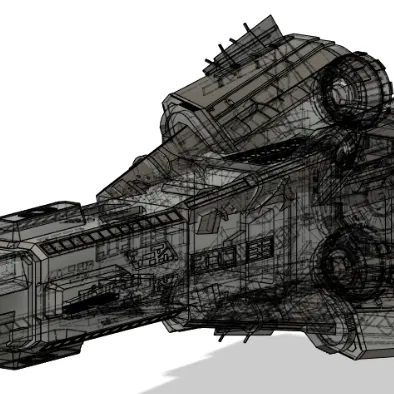 Mô hình Tàu Donnager Đơn Giản từ The Expanse