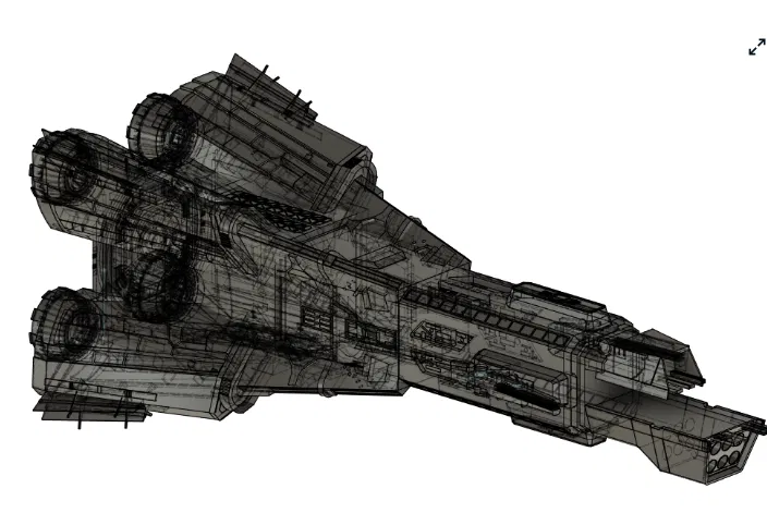 Mô hình Tàu Donnager Đơn Giản từ The Expanse - Image 2