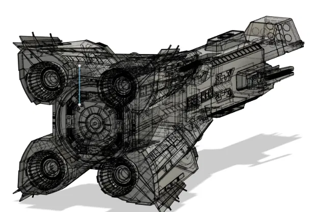 Mô hình Tàu Donnager Đơn Giản từ The Expanse - Image 5