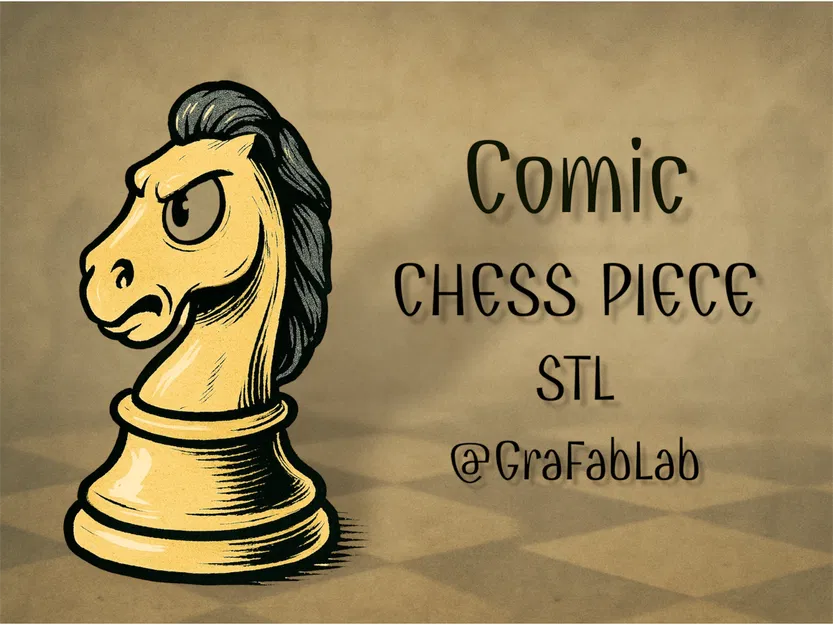 Quân Mã "Comic" - quân cờ vua - Image 1