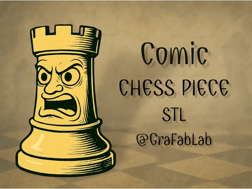 Quân Xe truyện tranh - quân cờ vua - Image 1