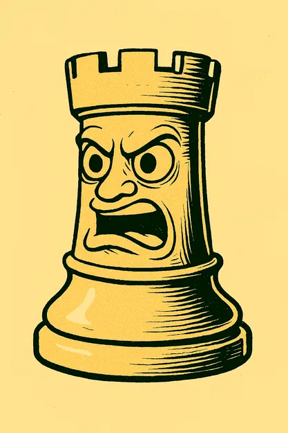 Quân Xe truyện tranh - quân cờ vua - Image 4