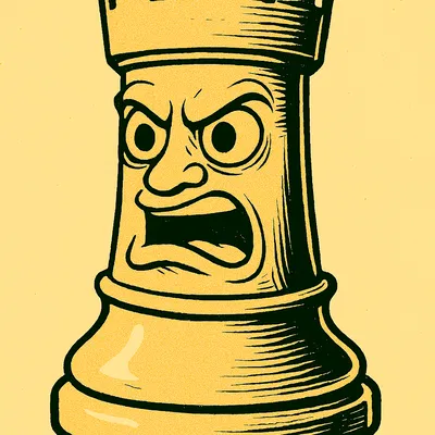 Quân Xe truyện tranh - quân cờ vua