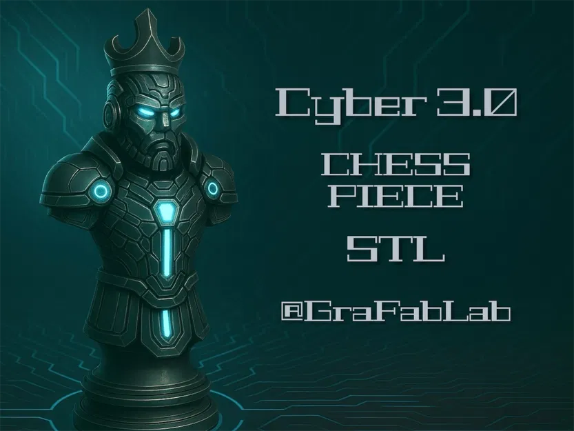 Vua Cyber 3.0 "King" - quân cờ vua - Image 1