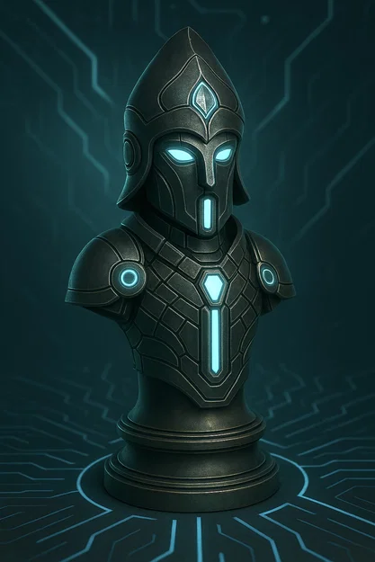 Tượng "Cyber 3.0 "Bishop" – quân cờ vua" - Image 4