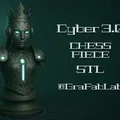 Quân Hậu "Cyber 3.0" - Quân Cờ Vua - Thumbnail 1