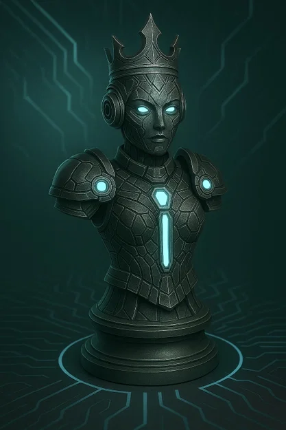 Quân Hậu "Cyber 3.0" - Quân Cờ Vua - Image 4