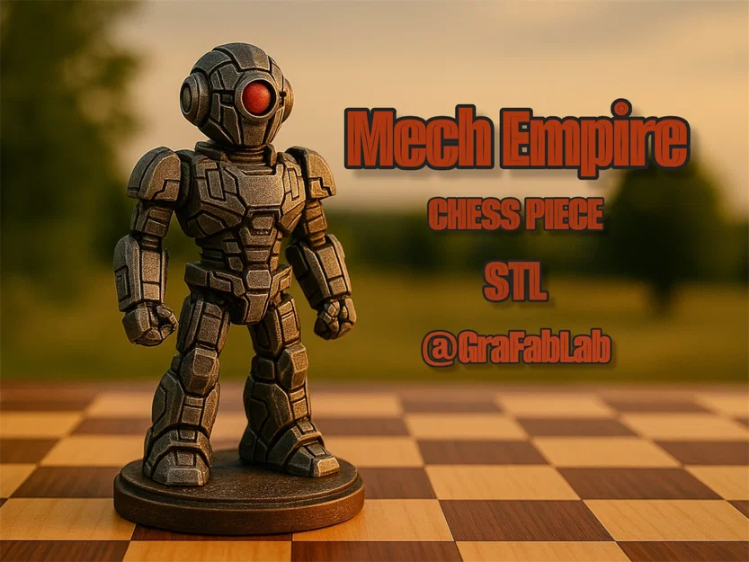 Quân Xe Tốt "Mech Empire" - quân cờ vua - Image 1