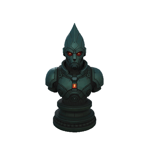 Tượng "Metal Legion Bishop" - quân cờ vua - Image 2