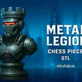 Quân Xe Metal Legion "Rook" - Quân Cờ Vua - Thumbnail 1