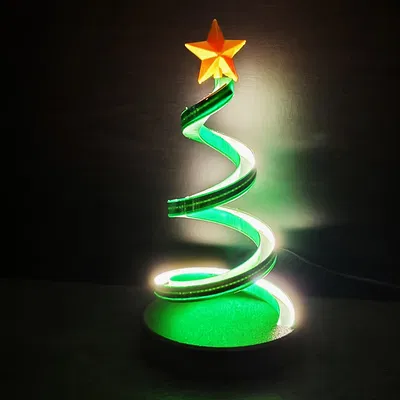 Cây Thông Giáng Sinh Xoắn LED Phát Sáng – Hai Phiên Bản