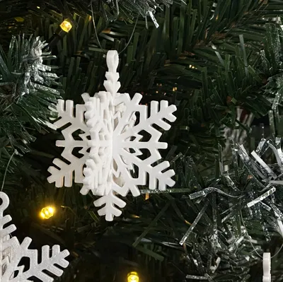 Mô hình Bông tuyết 3D Lắp ghép Snap-Fit Trang trí Tết phần 2