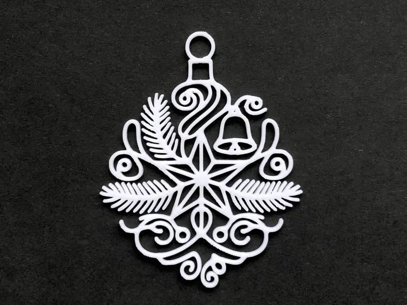 Móc Trang Trí Giáng Sinh Hình Ngôi Sao Filigree 3D - Image 1