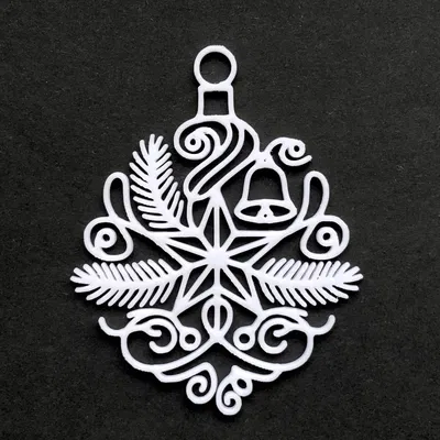 Móc Trang Trí Giáng Sinh Hình Ngôi Sao Filigree 3D