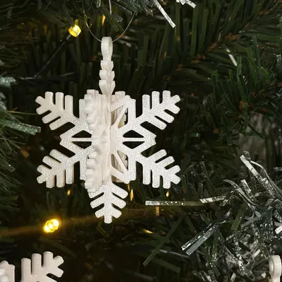 Bông Tuyết 3D Lắp Ghép Snap-Fit Trang Trí Tết Phần 3