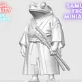 Tượng Nhỏ Samurai Ếch - Thumbnail 1