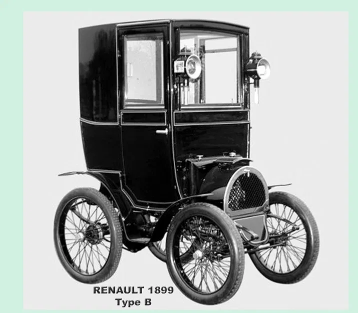 Kit card Renault B - Mô hình xe cổ - Image 3