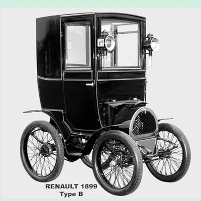 Kit card Renault B - Mô hình xe cổ