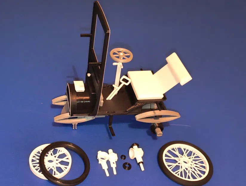 Kit card Renault B - Mô hình xe cổ - Image 5