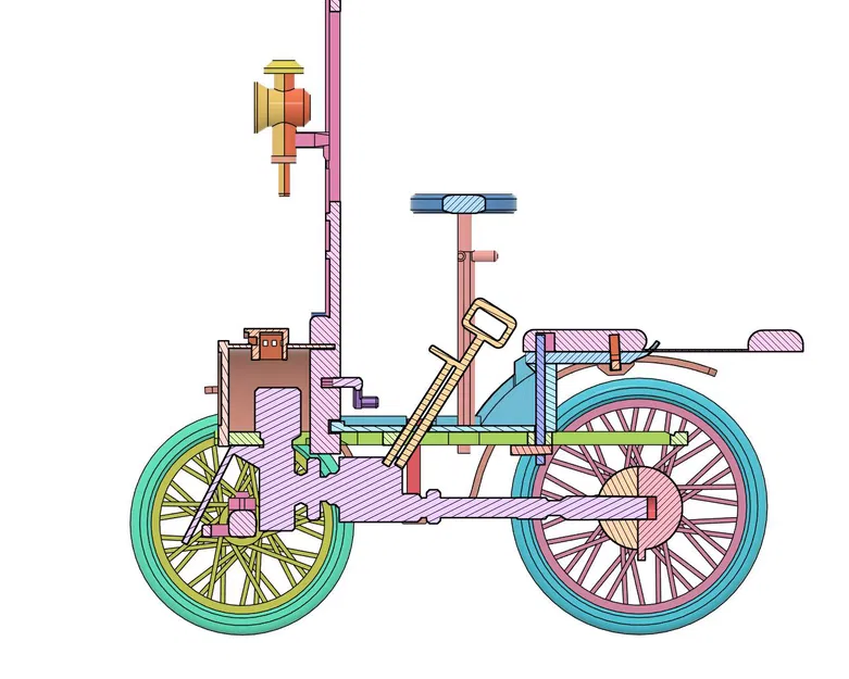 Kit card Renault B - Mô hình xe cổ - Image 7