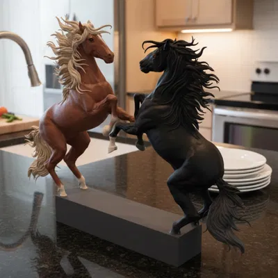 Mô hình điêu khắc ngựa trang trí