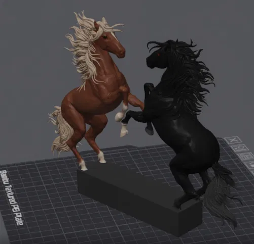 Mô hình điêu khắc ngựa trang trí - Image 2