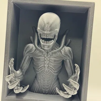 Kệ Sách 3D Xenomorph Alien