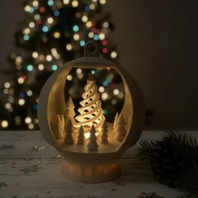 Bóng đèn cây thông Giáng sinh xoắn ốc