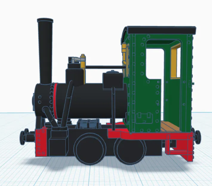 009 Krauss 0-4-0WT đơn giản cho khung gầm TU Koppel - Image 3