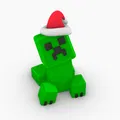 Mô hình Creeper Giáng sinh - Thumbnail 1