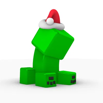 Mô hình Creeper Giáng sinh