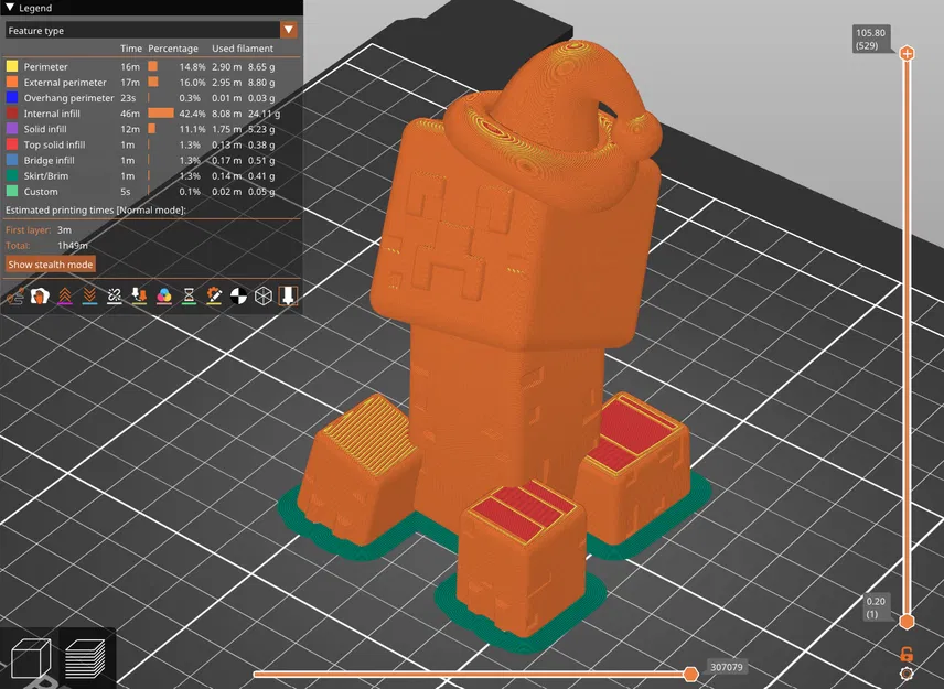 Mô hình Creeper Giáng sinh - Image 6