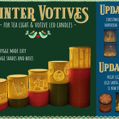 Giá Đỡ Nến LED Votive Mùa Đông - Cập Nhật 1 & 2