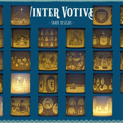 Giá Đỡ Nến LED Votive Mùa Đông - Cập Nhật 1 & 2