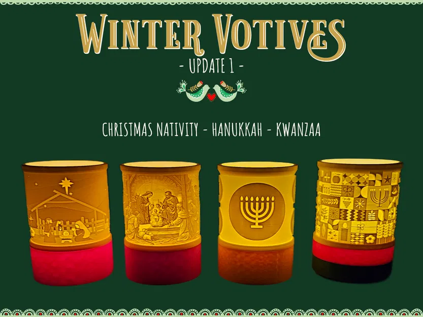 Giá Đỡ Nến LED Votive Mùa Đông - Cập Nhật 1 & 2 - Image 4