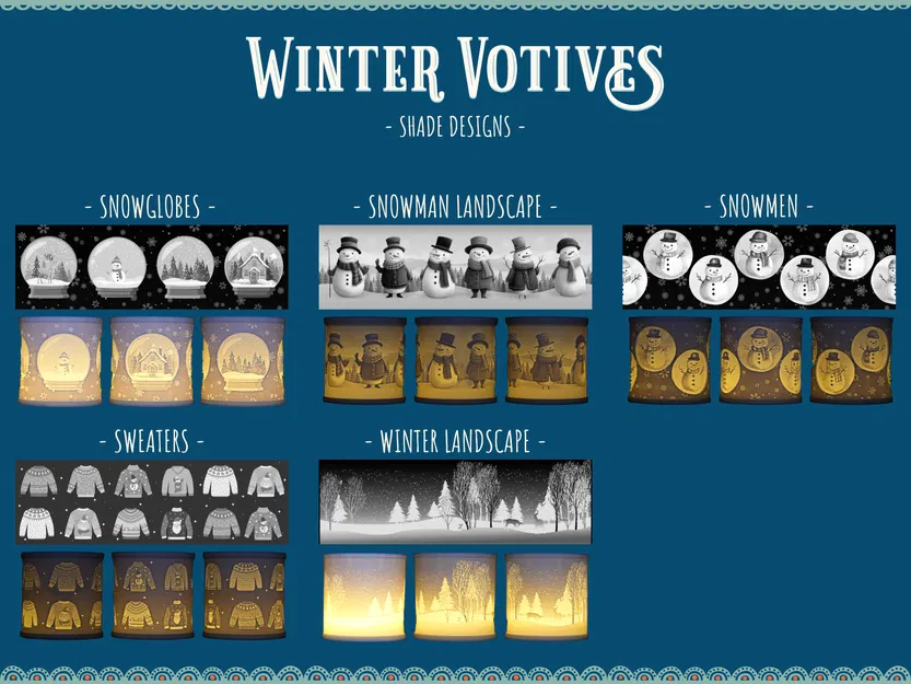 Giá Đỡ Nến LED Votive Mùa Đông - Cập Nhật 1 & 2 - Image 12