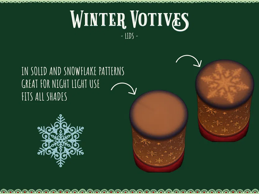 Giá Đỡ Nến LED Votive Mùa Đông - Cập Nhật 1 & 2 - Image 15