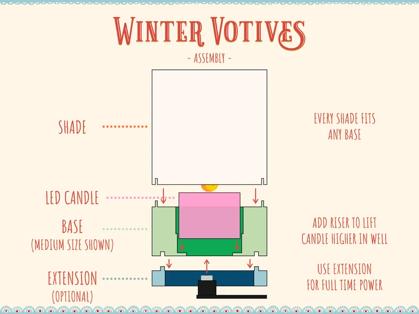 Giá Đỡ Nến LED Votive Mùa Đông - Cập Nhật 1 & 2 - Image 16