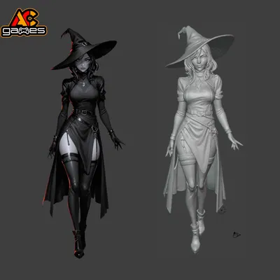 Bản In 3D Nữ Phù Thủy Đêm "Midnight Enchantress"